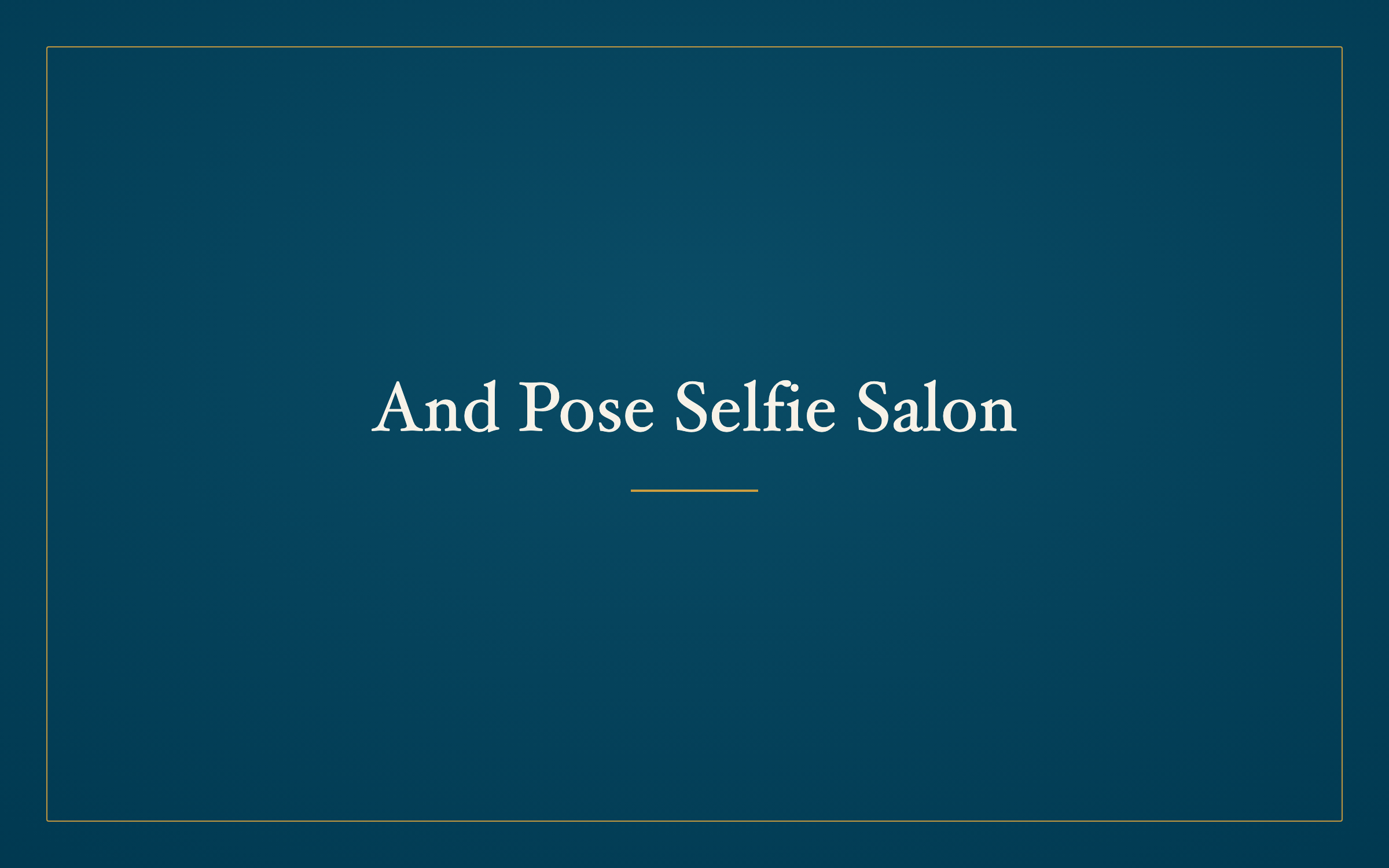 And Pose Selfie Salon logo