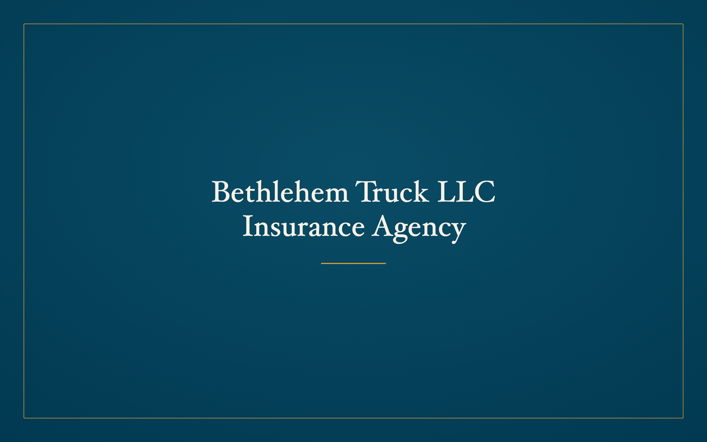 Bethlehem Truck LLC Insurance Agency logo
