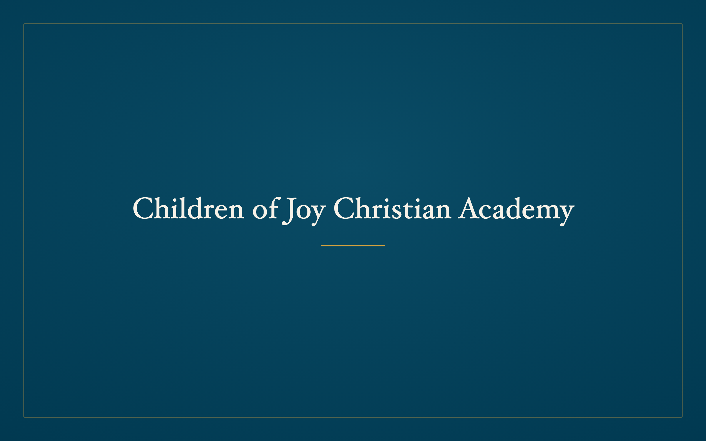 Children of Joy Christian Academy logo