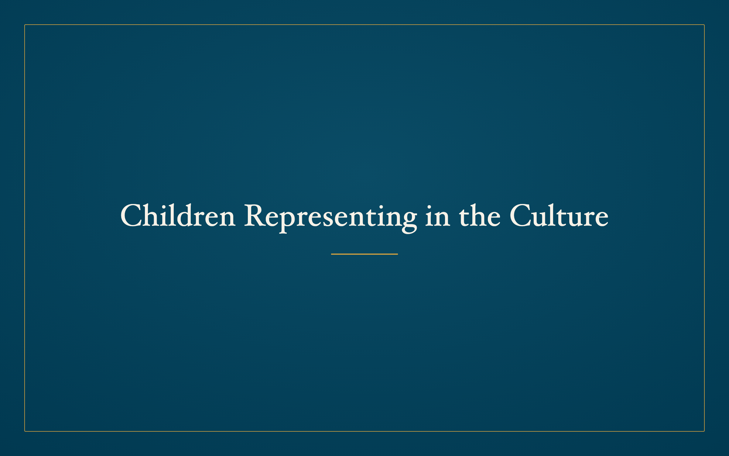 Children Representing in the Culture logo