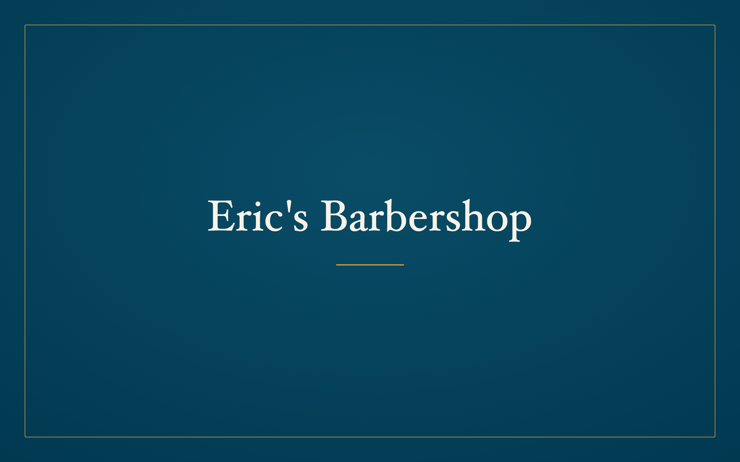 Eric's Barbershop logo