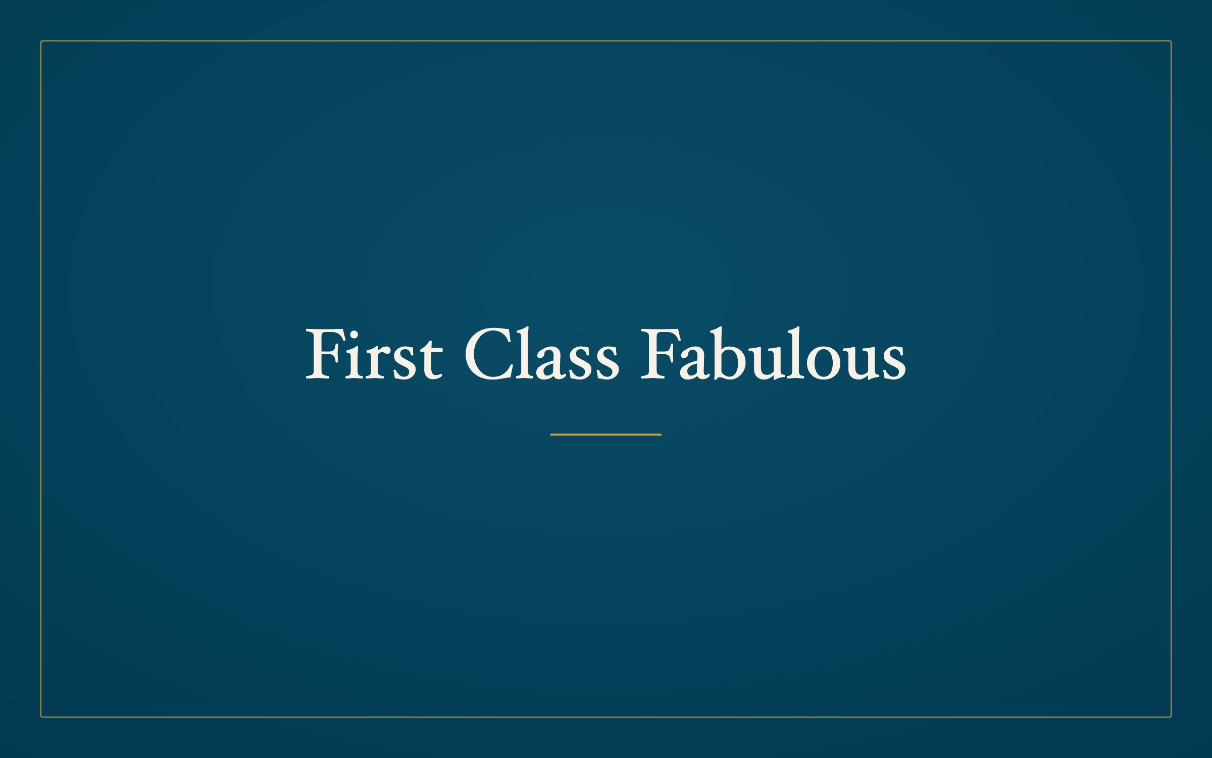 First Class Fabulous logo