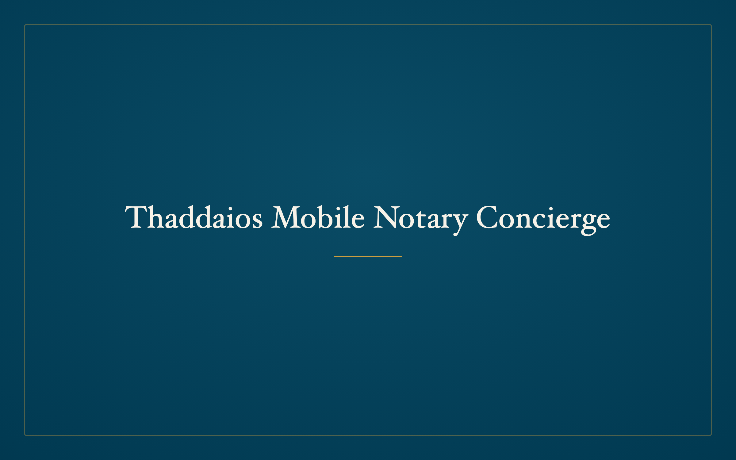 Thaddaios Mobile Notary Concierge logo